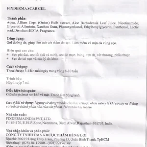 Gel làm mờ sẹo Fixderma Scars 7ml do mụn, bỏng, rạn da, vết thương