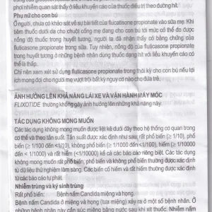 Khí dung Flixotide 125mcg GSK điều trị hen phế quản (120 liều)