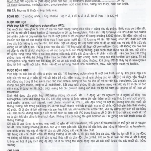 Dung dịch uống Fogyma điều trị thiếu máu do thiếu sắt (4 vỉ x 5 ống)