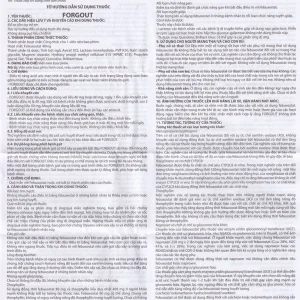 Thuốc Forgout 40mg TW3 điều trị tăng acid uric mạn tính, viêm khớp do gout (2 vỉ x 15 viên)