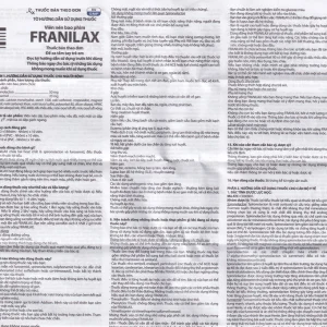 Thuốc Franilax 50mg/20mg Davipharm ngăn chặn sự tích tụ nước trong cơ thể (3 vỉ x 10 viên)