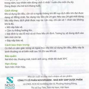 Dung dịch vệ sinh mũi, xoang Free Nose Kid 6 Month+ Novocare 20ml loãng chất nhày, giảm nghẹt mũi