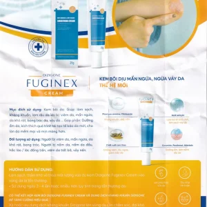 Kem bôi Fuginex Cream Dizigone 25g Terrapharm giúp làm sạch, kháng khuẩn, làm dịu da