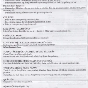 Gel uống Gebhart Davipharm điều trị triệu chứng cơn đau dạ dày (30 gói x 10g)