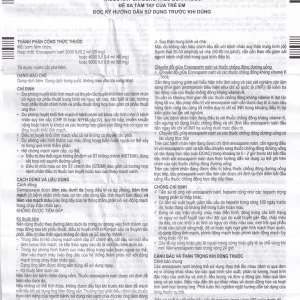 Thuốc tiêm Gemapaxane 4000/0.4ml Italfarmaco dự phòng huyết khối tĩnh mạch (6 bơm tiêm)