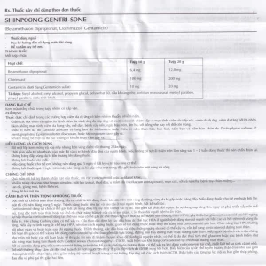 Kem Gentrisone ShinPoong Deawoo điều trị nấm da, giảm viêm ngứa da (20g)