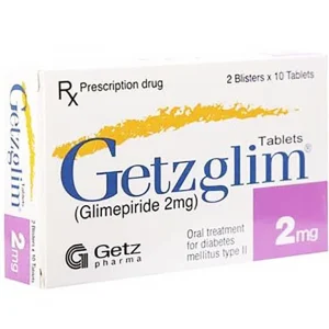 Thuốc Getzglim 2mg Getz điều trị đái tháo đường típ 2 (2 vỉ x 10 viên)