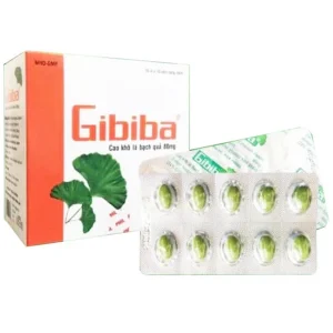 Thuốc Gibiba 80mg Phil điều trị thiểu năng tuần hoàn não, nhức đầu, giảm trí nhớ (10 vỉ x 10 viên)