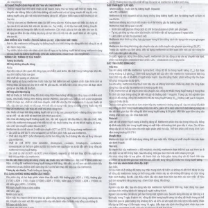 Thuốc Glucofast 850 Mebiphar điều trị tiểu đường típ 2 (4 vỉ x 15 viên)