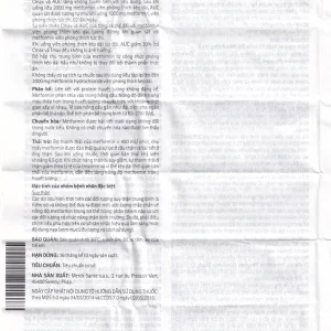 Thuốc Glucophage XR 750mg Merck điều trị tiểu đường típ 2 (2 vỉ x 15 viên)