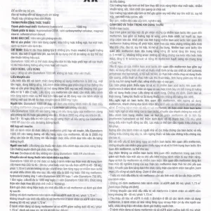 Thuốc Glumeform 1000 XR DHG điều trị đái tháo đường típ 2 (3 vỉ x 10 viên)