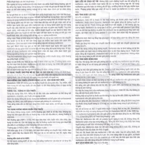 Thuốc Glumeform 1000 XR DHG điều trị đái tháo đường típ 2 (3 vỉ x 10 viên)