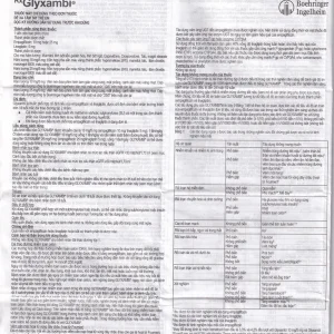 Thuốc Glyxambi 10mg/5mg Boehringer điều trị đái tháo đường típ 2 (3 vỉ x 10 viên)