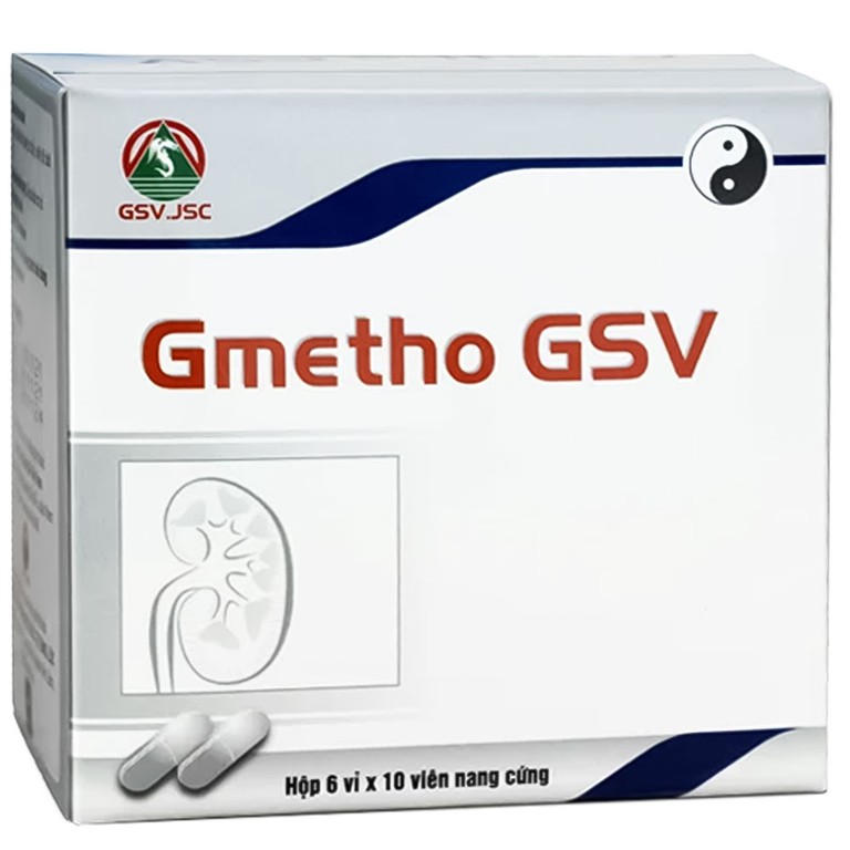 Thuốc Gmetho GSV giảm biến chứng bệnh tiểu đường, hỗ trợ điều trị bệnh tiểu đường (6 vỉ x 10 viên)