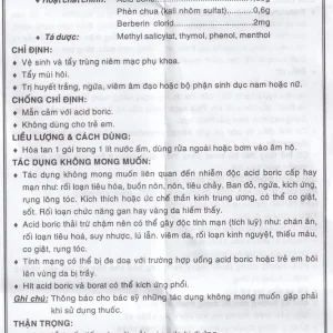 Thuốc vệ sinh phụ nữ Gynapax Vidipha hỗ trợ vệ sinh và tẩy trùng niêm mạc phụ khoa (30 gói x 5g)