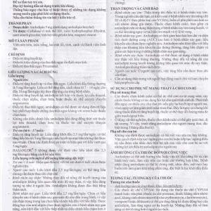 Thuốc Hasanlor 5 Hasan điều trị tăng huyết áp, đau thắt ngực (10 vỉ x 10 viên)