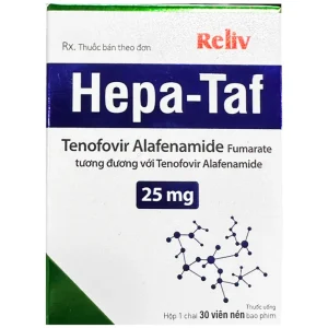 Thuốc Hepa - Taf 25mg BRV điều trị bệnh viêm gan siêu vi B mạn tính (30 viên)