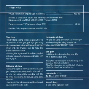 Viên uống Heposal hỗ trợ tăng cường chức năng gan, bảo vệ và phục hồi tế bào gan (3 vỉ x 10 viên)