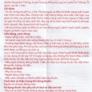 Thuốc Hoạt Huyết Nhất Nhất giúp hoạt huyết, trị thiếu năng tuần hoàn (3 vỉ x 10 viên)