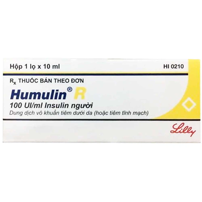 Thuốc tiêm Humulin R 100UI/ml điều trị bệnh đái tháo đường (10ml)