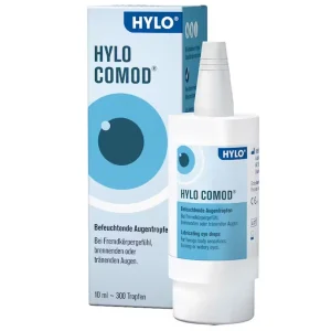 Dung dịch nhỏ mắt Hylo Comod 10ml Ursapharm cải thiện khả năng bôi trơn của bề mặt mắt, mắt bị khô, rát