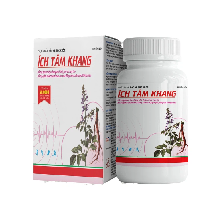 Viên uống Ích Tâm Khang Đông Tây hỗ trợ giảm cholestorone máu (2 lọ x 90 viên)