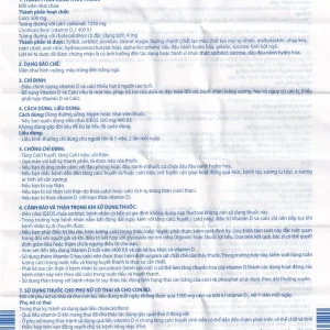 Thuốc Idéos 500mg/400IU Innotech bổ sung Vitamin D và Canxi, điều trị bệnh loãng xương (4 tuýp x 15 viên)