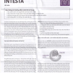 Viên uống Intesta Biolek 35.7g hỗ trợ điều trị viêm đại tràng (4 vỉ x 15 viên)