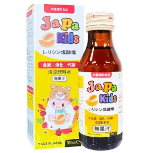 Siro Japa Kids 100ml giúp trẻ tăng chiều cao, tăng cường hệ miễn dịch