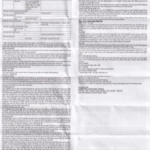 Viên nén Jovan T 20 Cadila điều trị rối loạn cương dương (1 vỉ x 1 viên)