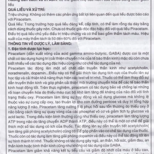 Viên nén Kacetam 800mg Khapharco điều trị rung giật cơ có nguồn gốc vỏ não, thiếu máu não (10 vỉ x 10 viên)