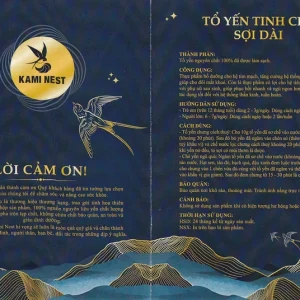 Tổ yến tinh chế sợi dài Kami Nest bổ dưỡng cho hệ tim mạch, tăng cường hệ thống miễn dịch (50g)