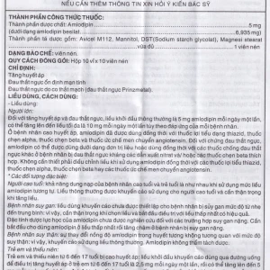 Thuốc Kavasdin 5 Khánh Hòa hỗ trợ điều trị tăng huyết áp (10 vỉ x 10 viên)