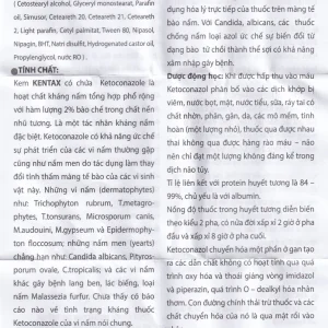 Kem bôi da Kentax Detapharm điều trị lác, lang ben, lác biếng, nấm kẽ (5g)