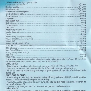 Cốm Lacto Biomin Gold hỗ trợ cải thiện hệ vi khuẩn đường ruột (20 gói)