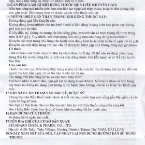 Thuốc Levocozate 5mg dùng trong điều trị viêm mũi dị ứng theo mùa, dị ứng kinh niên, nổi mề đay tự phát (10 vỉ x 10 viên)