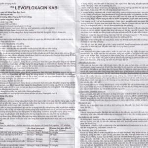 Dịch tiêm truyền Levofloxacin Kabi 100ml Fresenius Kabi điều trị nhiễm khuẩn, viêm phổi
