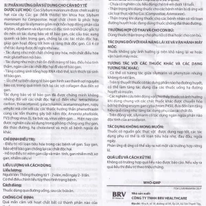 Thuốc Livermarin 70mg Brv điều trị rối loạn tiêu hoá, viêm gan cấp và mãn tính (3 vỉ x 10 viên)