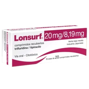 Thuốc Lonsurf 20mg/8.19mg Taiho điều trị ung thư đại - trực tràng, dạ dày đã di căn (2 vỉ x 10 viên)