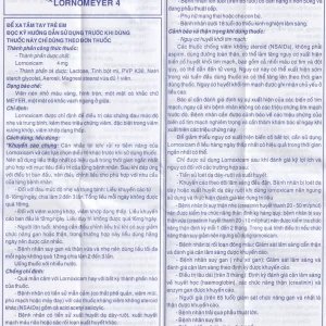 Thuốc Lornomeyer 4 Meyer giảm đau, kháng viêm xương khớp (3 vỉ x 10 viên)