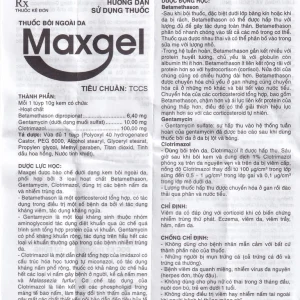 Kem bôi da Maxgel SPM điều trị viêm da, viêm trầy, hăm, nấm da (10g)