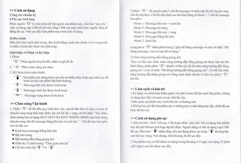 Máy mát xa mắt Fuji PG-2404G15 giúp massage thái dương và các huyệt đạo khác ở vùng mắt