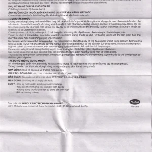 Viên nén Mebaal-1500 MEGA We Care điều trị các bệnh lý thần kinh ngoại biên (3 vỉ x 10 viên)