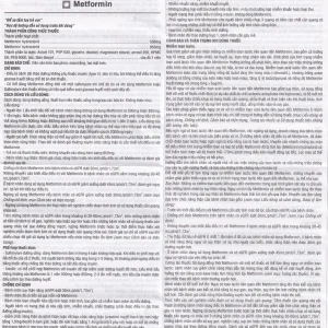 Thuốc Metformin 500mg TV Pharm điều trị đái tháo đường (10 vỉ x 10 viên)