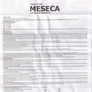 Thuốc xịt mũi Meseca Merap điều trị và dự phòng viêm mũi dị ứng (60 liều)