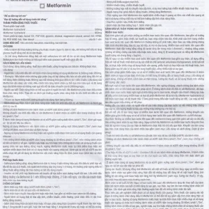 Thuốc Metformin 850mg TV.Pharm điều trị bệnh đái tháo đường (10 vỉ x 10 viên)