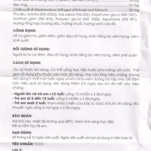 Siro Methorphan Bee Traphaco hỗ trợ giảm ho, giảm đờm, viêm họng (100ml)