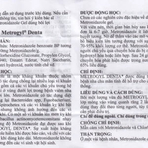 Gel bôi nha khoa Metrogyl Denta Unique Pharma điều trị các bệnh nha chu mãn tính (10g)