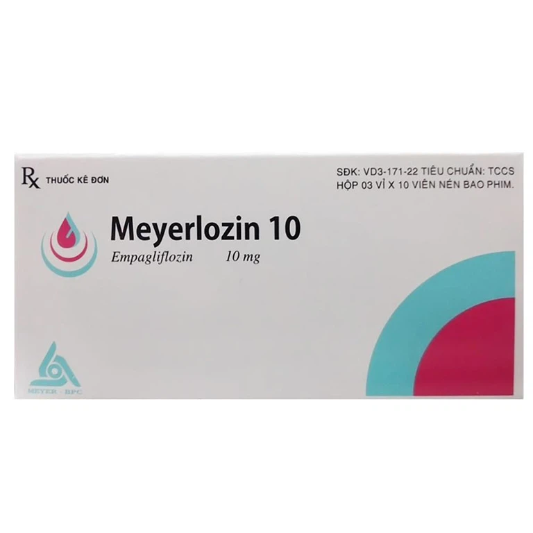Thuốc Meyerlozin 10 Meyer-BPC điều trị tiểu đường tuýp 2 (3 vỉ x 10 viên)