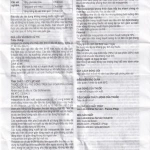 Viên nén Natrilix SR Servier điều trị tăng huyết áp nguyên phát (3 vỉ x 10 viên)